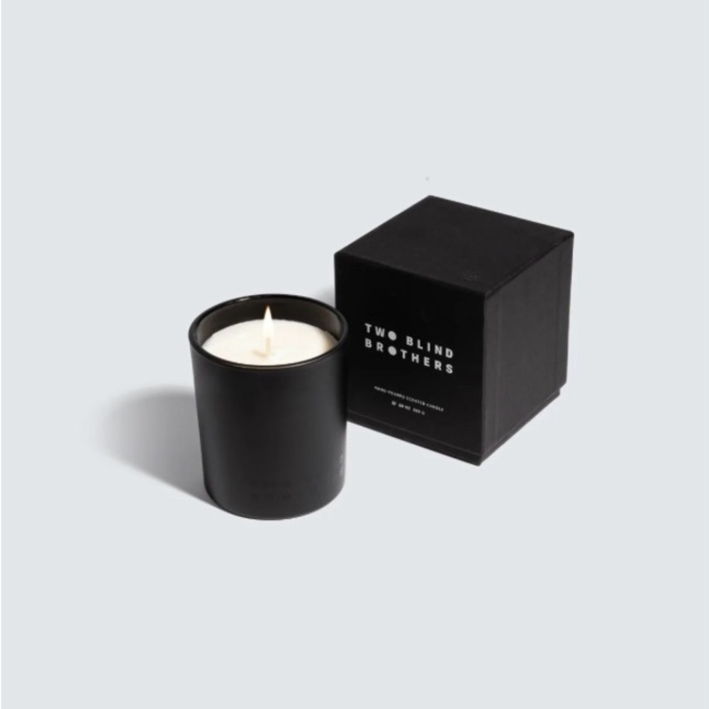 Two Blind Brothers Hand Poured Blackout Candle 12oz